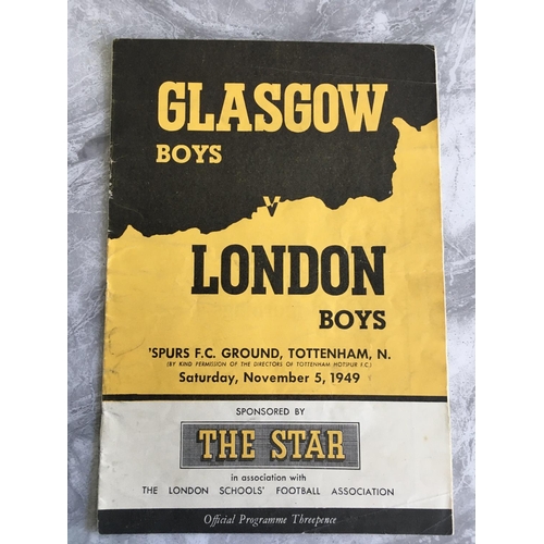 74 - 1949 England v Italy Football Programme: Full International with rusty staples and team changes. C/W... 