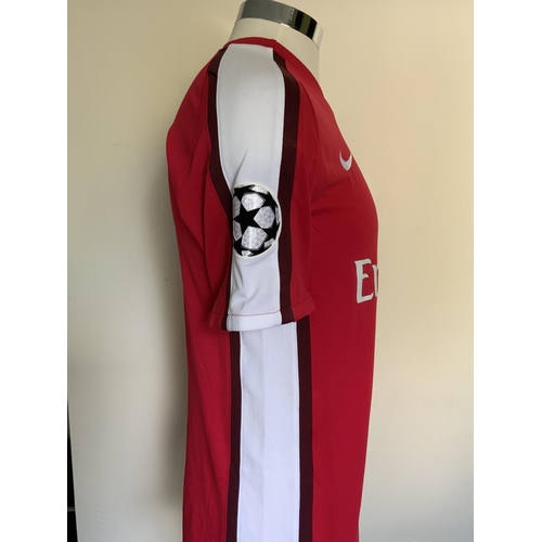 749 - 2009/2010 Fabregas Arsenal Match Worn Football Shirt: Champions League match v Olympiakos on 29 9 20... 