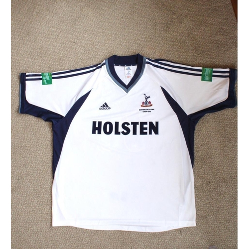8 - Tottenham 2002 Match Issued Worthington Cup Final Football Shirt: Incredibly rare shirt issued to Ga... 