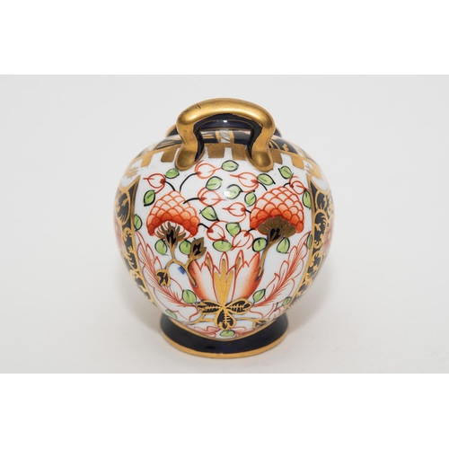 962 - A Royal Crown Derby miniature coal scuttle in pattern 6299, circa 1919 - NO RESERVE