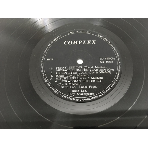 10 - An incredibly rare first pressing of the self titled debut LP by Complex. Originally recorded in Nov... 