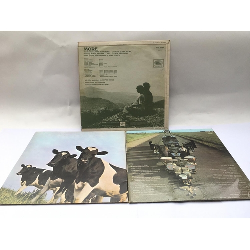 101 - Three Pink Floyd LPs comprising a first UK pressing of 'Ummagumma' with 'Gand Vizier' misprint on la... 