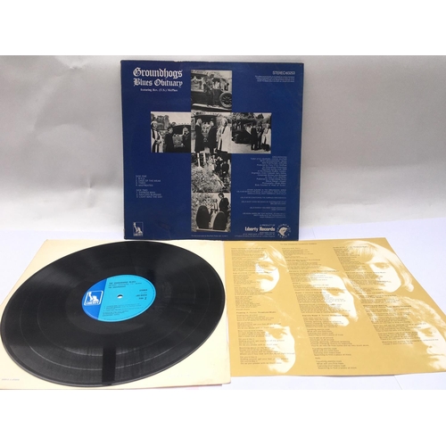 108 - A first UK stereo pressing of 'Blues Obituary' by Groundhogs, LBS 83253 with blue Liberty centre lab... 