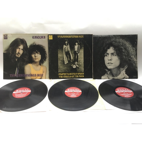 111 - Three early UK pressings of Tyrannosaurus Rex LPs comprising 'Prophets, Seers & Sages' SLRZ 1005 com... 