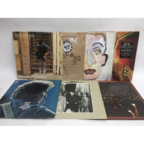 21 - Fifteen Bob Dylan LPs including 'Nashville Skyline', 'Blood On The Tracks', 'Self Portrait' and othe... 