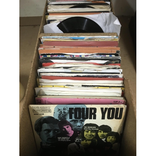 326 - A collection of 7inch singles by various artists from the 1960s onwards.