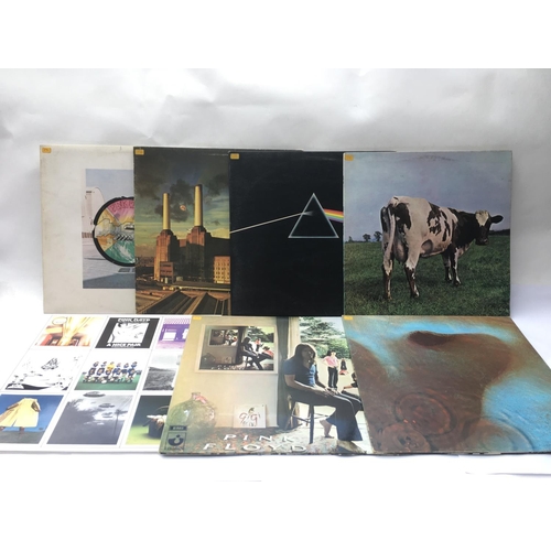 340 - Seven early UK issue Pink Floyd LPs comprising 'Atom Heart Mother', 'Meddle', 'Ummagumma' and others... 