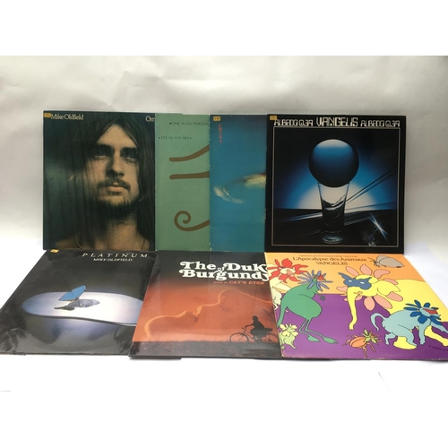 344 - Thirteen prog rock LPs by various artists including Bo Hansson, Mike Oldfield, Vangelis and others.