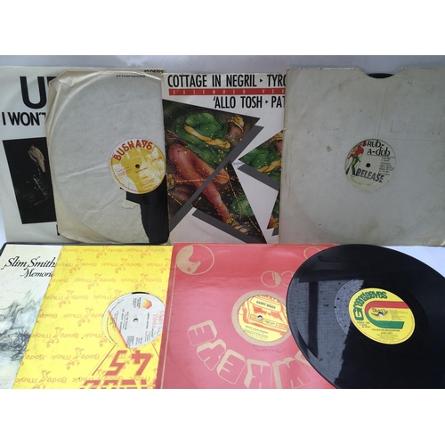 349 - A collection of reggae LPs and 12inch singles by various artists including Jamaican pressings. Condi... 