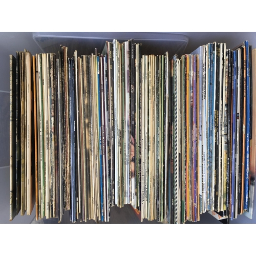 36 - Two boxes of LPs by various artists including many country artists, some prog rock, rock n roll and ... 