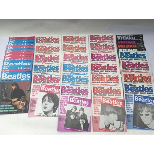 540 - A collection of Beatles book monthlies, mostly 1970s and 80s reprints plus the original final magazi... 