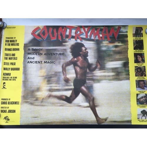 549 - Two original reggae film posters, one for 'Countryman' and accompanying soundtrack LP, the other for... 