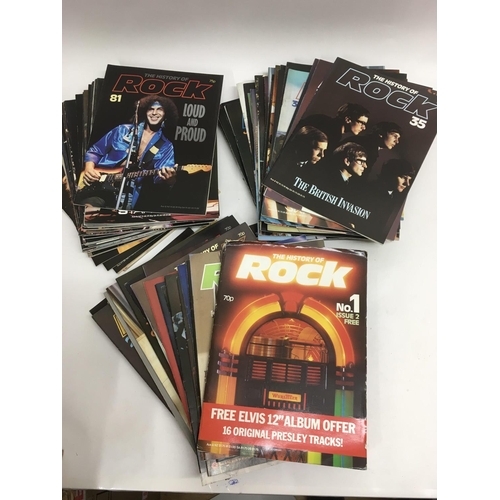 582 - A consecutive run of History Of Rock magazines from number 1 to 121.