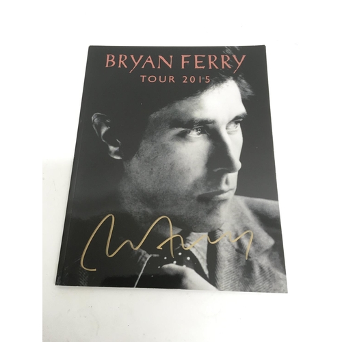 609 - A signed Bryan Ferry 2015 tour program.