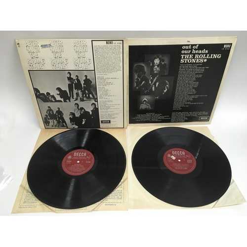 7 - Two early UK pressings of Rolling Stones LPs comprising' Aftermath' and 'Out Of Our Heads'. Both hav... 