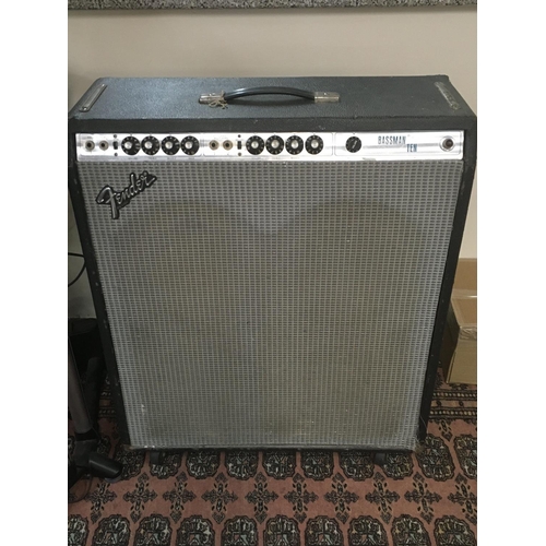 704 - A vintage Fender Bassman Ten amplifier, serial number F061053.