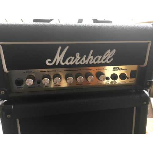 713 - A Marshall MG practice stack guitar amplifier, MG15 MSII.