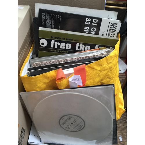 72 - Four bags containing over 250 Hip Hop, Rap and Dance LPs and 12inch singles by various artists inclu... 