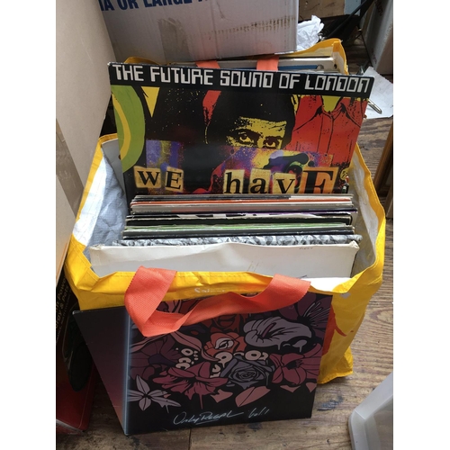 72 - Four bags containing over 250 Hip Hop, Rap and Dance LPs and 12inch singles by various artists inclu... 