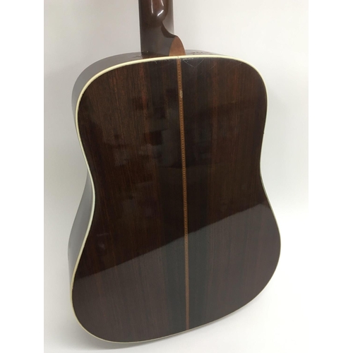 725 - A 2007 Martin HD28 acoustic guitar, serial number 1215059. Has had replacement Gotoh machine heads b... 