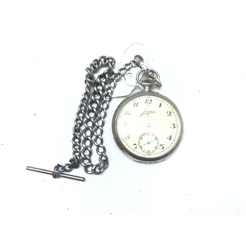 A WW2 Period Junghans Hitler Youth Pocket Watch With Chain