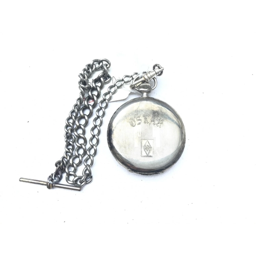 A WW2 Period Junghans Hitler Youth Pocket Watch With Chain