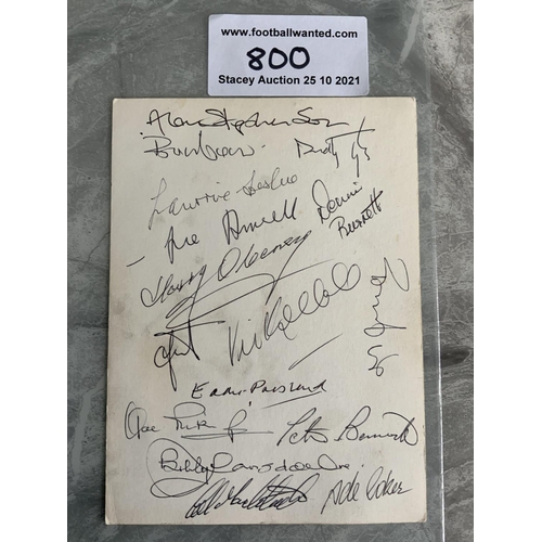 800 - West Ham 1960s Football Autographs: Press photo without rear stamp of Bobby Moore holding FA Cup whi... 