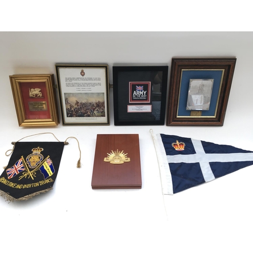 2327 - Collection of various items presented to Tower of London Yeoman Warders. 
Provided with letter of Au... 