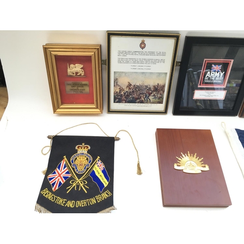 2327 - Collection of various items presented to Tower of London Yeoman Warders. 
Provided with letter of Au... 