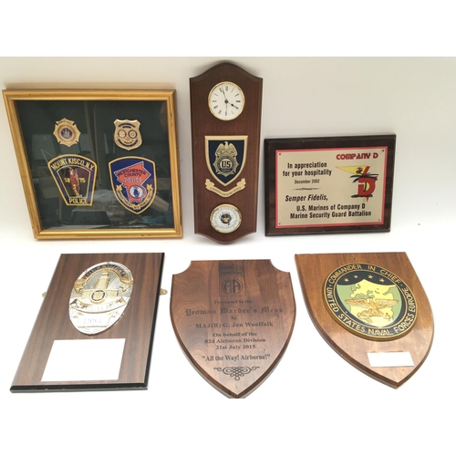 2338 - 6 x plaques/ displays presented to Tower of London Yeoman Warders.
Provided with letter of Authentic... 