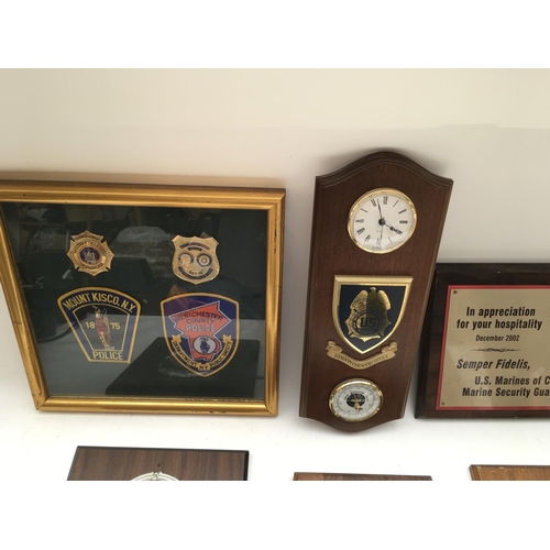 2338 - 6 x plaques/ displays presented to Tower of London Yeoman Warders.
Provided with letter of Authentic... 