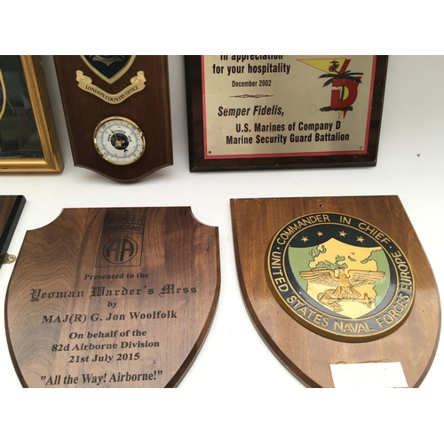 2338 - 6 x plaques/ displays presented to Tower of London Yeoman Warders.
Provided with letter of Authentic... 