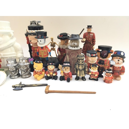 2408 - A collection of various novelty items from the Tower of London Yeoman Warders.
Accompanied by letter... 