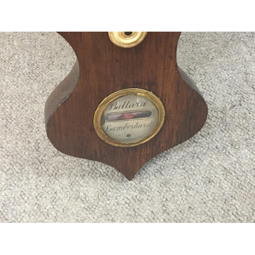 1207 - A Victorian rosewood cased mercury tubed barometer in good condition - NO RESERVE