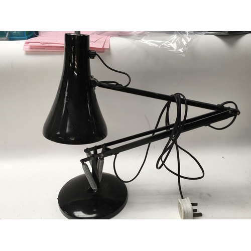 1217 - A black angle poise lamp - NO RESERVE