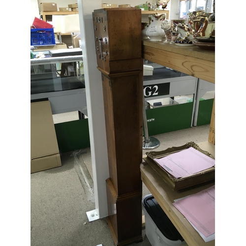 1236 - An Art Deco grandmother clock. Measuring approximately in height 137cm.