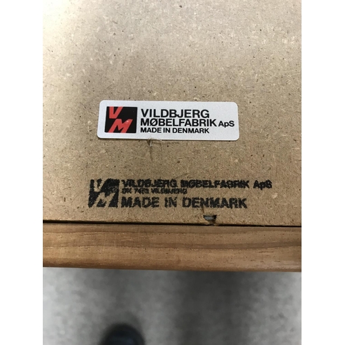 1257 - A pair of Danish arched shape mirrors . 50 cm by 110 cm