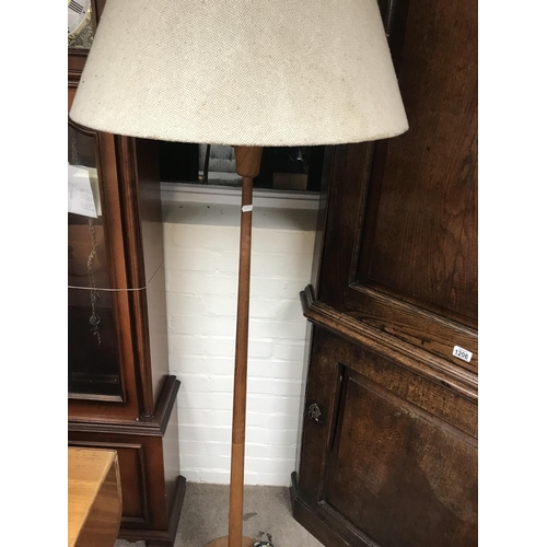 1261 - A contemporary standard lamp and two table lamps .