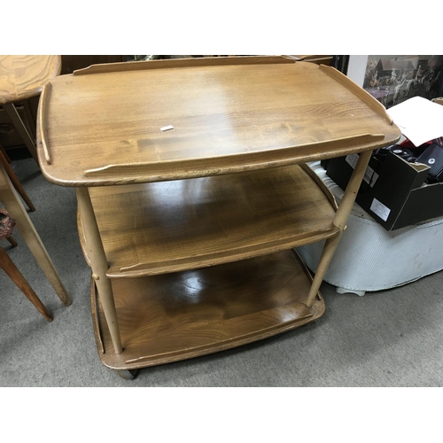 1270 - A Ercole three tier tea trolley.