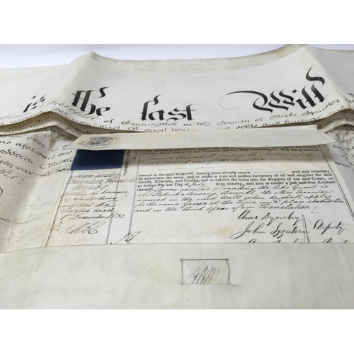 1741 - Last will and testament of charles Churchill dated 1835