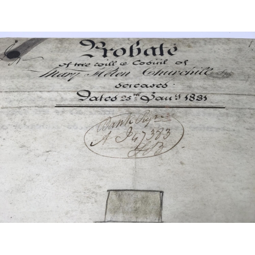 1741 - Last will and testament of charles Churchill dated 1835