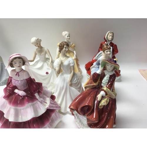 981 - A Collection of seven Royal Doulton figures.