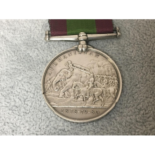 2006 - A Victorian Afghanistan Campaign medal 1878 79 80 awarded to 1909 Pte H Squires 2/15th Foot.