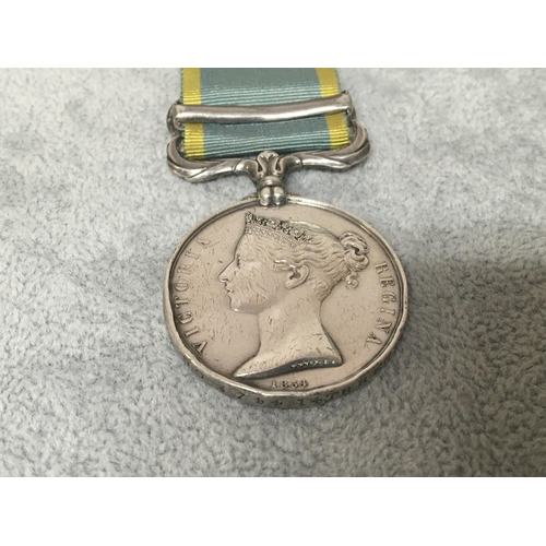 2007 - A Victorian Crimea medal (1854-56) with Sebastopol clasp. name worn 3744 14th Regt.