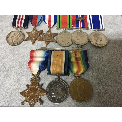 2009 - An interesting group of family medals both first and Second World War. Including a II world war mili... 