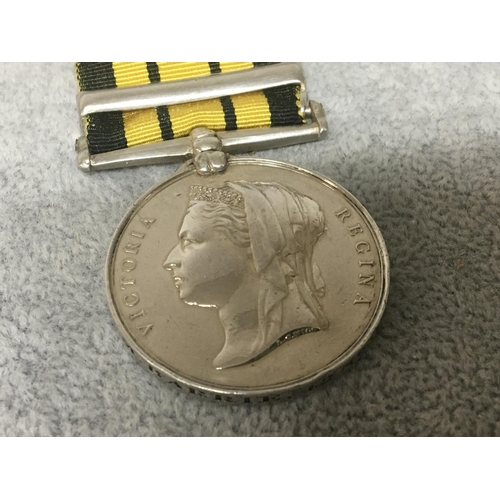 2013 - A Victorian Ashantee military medal 1873-74 with single clasp Coomassie. Awarded to 166 Pte M Barrie... 