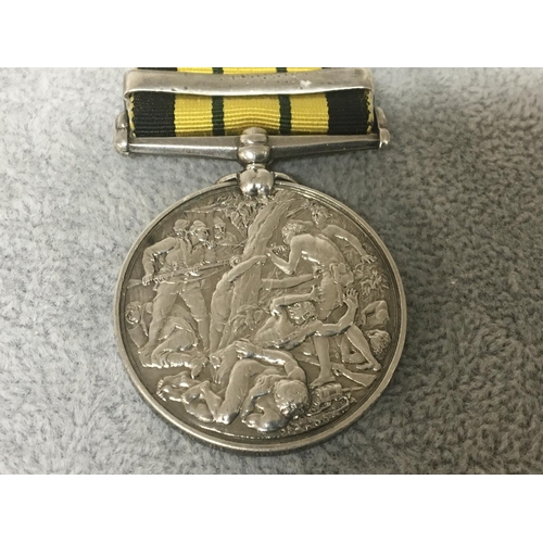 2015 - A Victorian Ashantee medal with a single clasp Benin river 1894. Awarded to G.C Wiles. STO.H.M.S PHE... 