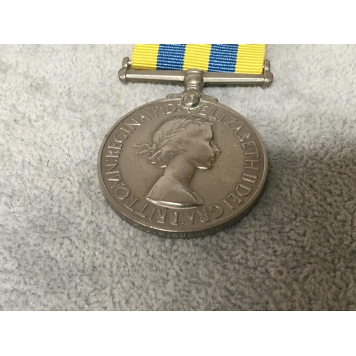 2041 - A Korea Elizebeth II campaign medal awarded to PSMX.872380 K J W Burnham S.A (V) R.N with United Nat... 