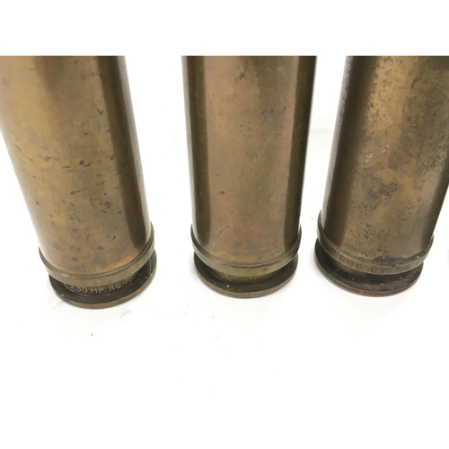 2054 - Inert shells - 30mm x 170mm Rarden & 2 30mm x 113mm revolver canon rounds. Also includes 2 empty 30m... 