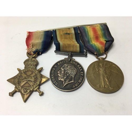 2098 - A bar of 3 WW1 medals awarded to 57218, Driver T.C.Passant, Royal Engineers.